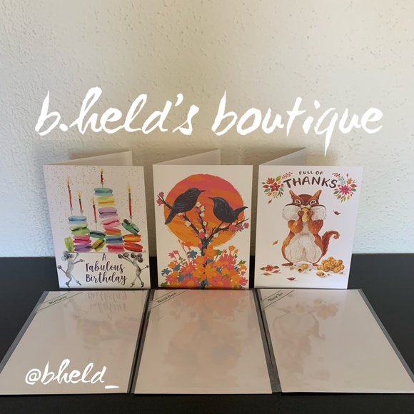 Free w/Purchase — Set of 3 Trader Joe’s Greeting Cards Birthday Blank Thank You - Picture 7 of 10